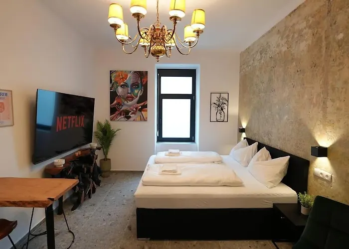 Luxusapartment Mit Badewanne Und Parkplatz Lägenhet *